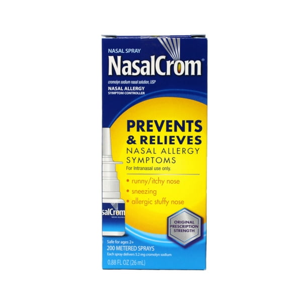 NasalCrom Allergy Relief Nasal Spray, Non-Drowsy, Easy to Use, 200