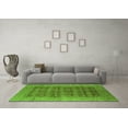 thumbnail image 3 of Ahgly Company Indoor Square Oriental Green Industrial Area Rugs, 8' Square, 3 of 4