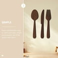 thumbnail image 3 of PTOOTP 1 Set Fork Wall Decor Jumbo Wooden Household Utensils Sign Brown Rustic Style 27X6.6X0.5CM, 3 of 8