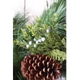 thumbnail image 6 of 24" Faux Mixed PIne, Cedar, Juniper, Cypress and Pinecone Wreath - Christmas Holiday Winter Front Door Hanger, 6 of 6
