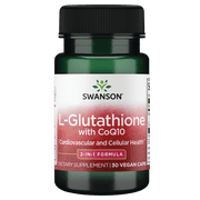 Swanson L-Glutathione with Coq10 30 Vegan Caps