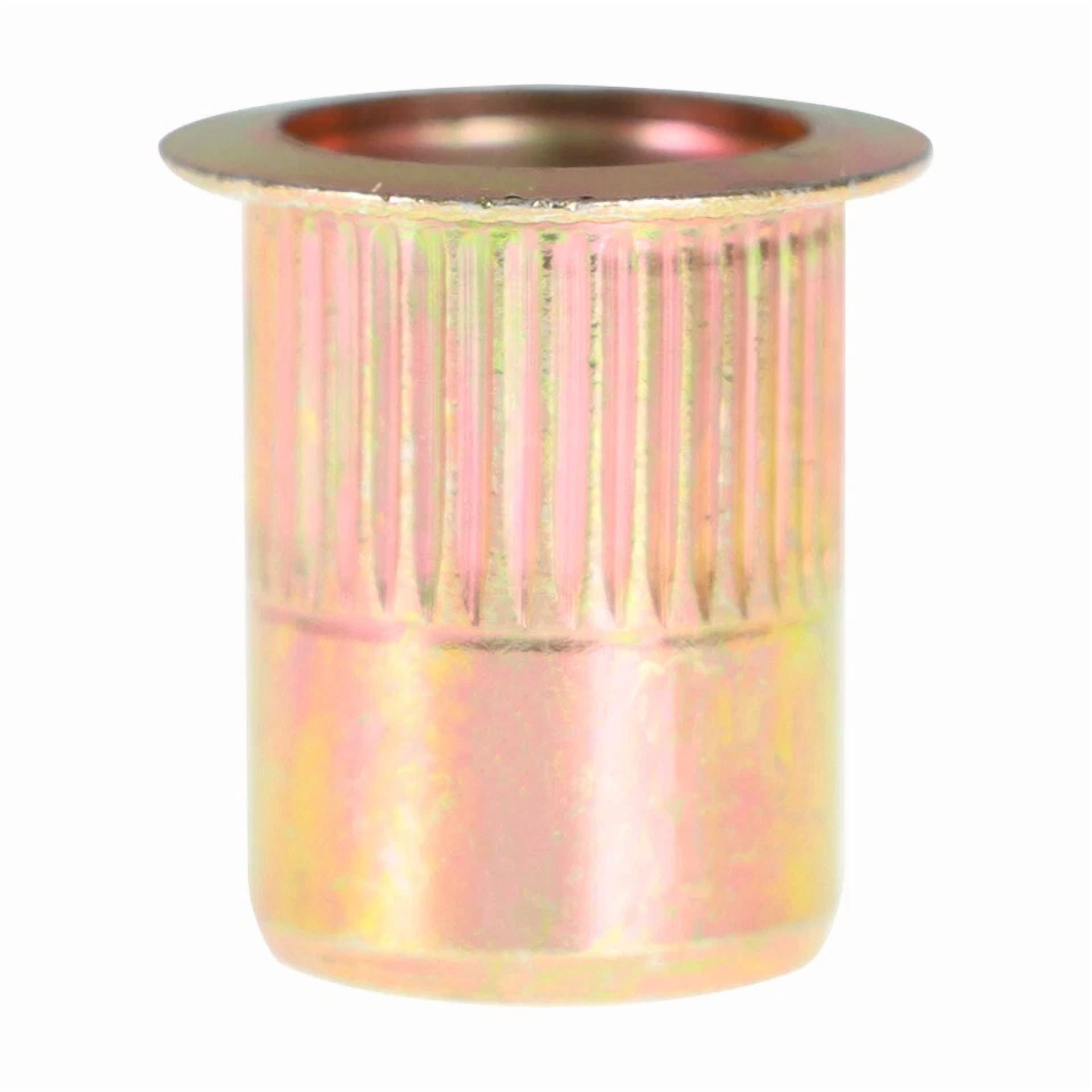 CIRCLE- 50 Pack 3/8 -16 Rivet Gun Nuts Rivet Nuts Threaded Carbon Steel Insert Nutsert