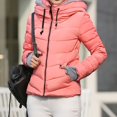 thumbnail image 3 of Viikei Women Coats Clearance Down Jackets for Women Cotton Coats Womens Hoodie Outwear Pocket Solid Warm Down Jacket Coat, 3 of 9