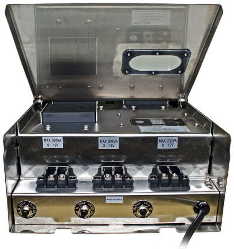 Dabmar Lighting LVT700-SS Magnetic 700 Watt Low Voltage Transformer with Digital Timer and Photocell- Stainless Steel