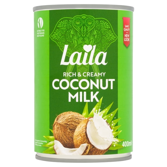 Laila Rich & Creamy Coconut Milk 400ml Imported from Britain