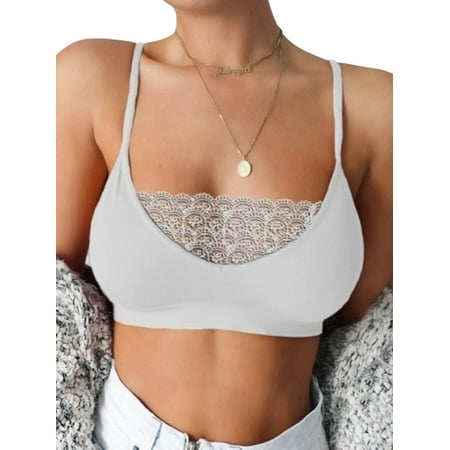 

Cilcicy Women Sexy Strappy Chest Wrapping Underwear Lace Undershirts
