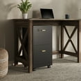 thumbnail image 4 of Lavish Home 2 Drawer File Cabinet - Rolling Filing Cabinet with Lock, Black, 4 of 11