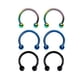 thumbnail image 2 of 3 Pares de de material acero Inoxidable con Forma Circular Y Septum, Labio Y jinwen Pendiente Bola Tabique, 2 of 4