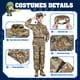 thumbnail image 2 of Disfraz militar para niños, de soldado, para Halloween, talla L, 8-10 años, 2 of 7