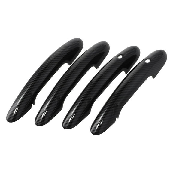 4Pcs Carbon Fiber Car Door Handle Cover Trim For Mini For Cooper For F54 Clubman 16-24 For F55 4 Doors 15-24 For F60 Countryman Fangkenuo