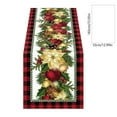 thumbnail image 3 of Mouliraty Christmas Table Runner, 13x72 Inch for Kitchen Decoration Dinner Christmas Holiday Birthday Party Table Home Decoration, Winter Xmas Holiday Kitchen Dining Table Decoration, A, 3 of 6