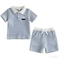 thumbnail image 4 of Shadoumai Toddler Boy Summer Outfits Summer Cartoon Print Crewneck T Shirt and Shorts Outfits Set Soft Pullover Tops Shorts 2 Piece Outfits Summer Clothes for Boys, 4 of 7
