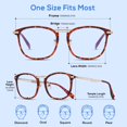 thumbnail image 3 of Gafas con bloqueo de luz azul DUCO para hombre Gafas Blue Ray, 3 of 8