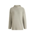 thumbnail image 1 of Qmyliery Women Winter Ribbed Sweater, Adults Casual Solid Color Long Sleeve Round Neck Knitwear Gift, 1 of 8