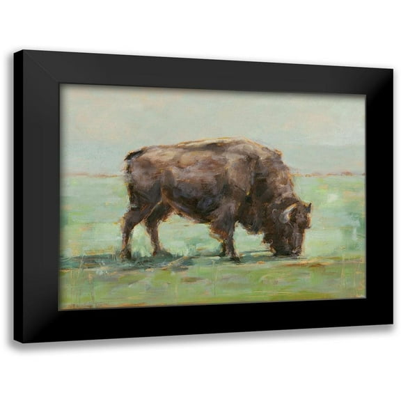 Harper, Ethan 14x12 Black Modern Framed Museum Art Print Titled - Where the Buffalo Roam I