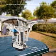 thumbnail image 3 of Integrated Mini  Stove, Adjustable Control Valve Portable Broad Compatibility Portable Camping Stove Easy To Use Durable  For Hiking Black Connector, 3 of 8