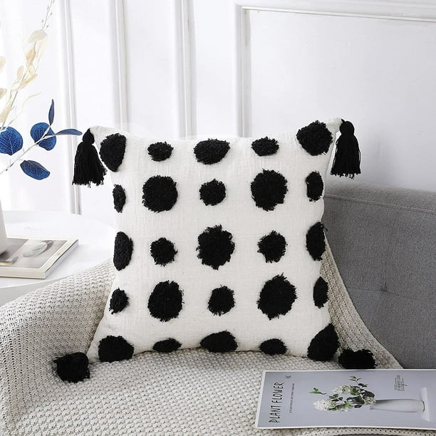 Cream tassel pillow cheap