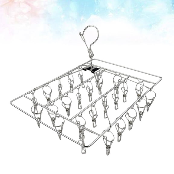 SKISUNO Metal Laundry Drying Rack Single Layer Clothes Hanger 1 Piece and Space-Saving