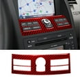 thumbnail image 1 of Real Bright Soft Car Interior Carbon Fiber Sticker DecorationRed Carbon Fiber GPS Navigation Console Panel Cover For Nissan 350Z 2006-09Auto Car Protection Interior Accessories, 1 of 8