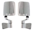 thumbnail image 3 of For 87-02 Wrangler Rear View Door Mirror Manual Chrome Folding Metal SET PAIR, 3 of 5