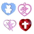 thumbnail image 3 of Sinyiin Silicone Pendant Mold Heart Shape Hand-Making Jewelry Tools Keychain Decorations, 3 of 16