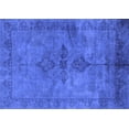 thumbnail image 1 of Ahgly Company Machine Washable Indoor Rectangle Oriental Blue Industrial Area Rugs, 7' x 10', 1 of 4