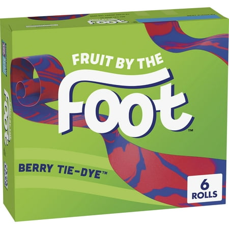 Fruit By The Foot Fruit Flavored Snacks, Berry Tie-Dye, 4.5 Oz, 6 Ct Packaging May Vary