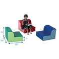 thumbnail image 6 of Children's Factory Library Trio Kids Lounge Chairs, Multicolor (3 Pack), 6 of 8