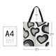 thumbnail image 3 of Bolsas De Compra Bolsa de playa para mujer, de compras de lino plegable, estampado de corazón lavable para damas y niñas Tmvgtek Para Estrenar, 3 of 9