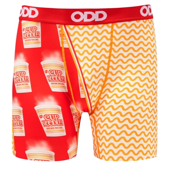 ODD SOX – Cup Noodles Ramen Boxer Briefs – Fun Noodles Graphic Novelty Underwear – Size Medium for