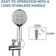 thumbnail image 3 of Shower Head Shut Off Valve, 304 Stainless Steel Mini Ball Valve Npt Thread(1/2inch Male X 1/2inch F, 3 of 4