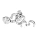 thumbnail image 4 of Hebilla de carcasa de cable Cola 10 piezas negra plata Cola Bike C Clips Hebillas de cable, 4 of 5