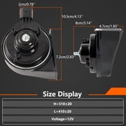 OEMASSIVE 12V 125db Pair Loud Twin Tone Snail Horn For BMW F01 F02 F03 F04 X3 F25 X4 F26