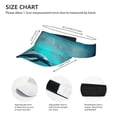 thumbnail image 2 of Kdxio Hawaiian Ship Dolphin Print Sun Visor Hat Golf Visor Adjustable Velcro Outdoor Sports Cap for Men Women, 2 of 6
