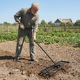 thumbnail image 3 of Costway 36” x 10” Large Lawn Leveling Rake with 67” Handle, Non-slip Grip, Flat Head Black, 3 of 9