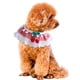 thumbnail image 1 of Collar para perro y gato, con perlas, con babero, bufandas bonitas, correa para el cuello, ideal para disfraces de mascotas (rojo), 1 of 5