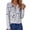 Grey-Floral, variant on Fantaslook Henley Long Sleeve Shirts for Women Casual V Neck Fall Tops Dressy Work Blouses