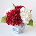 thumbnail image 2 of Flor de hortensia artificial YalZoneMet Burgundy 53 cm, 3 unidades, 2 of 9