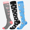 Gray Pink Blue, variant on 3 Pairs Copper Compression Socks for Women & Men Circulation 15-20 mmhg - Better Blood Flow, Swelling, Best Support for Medical, Running, Nursing