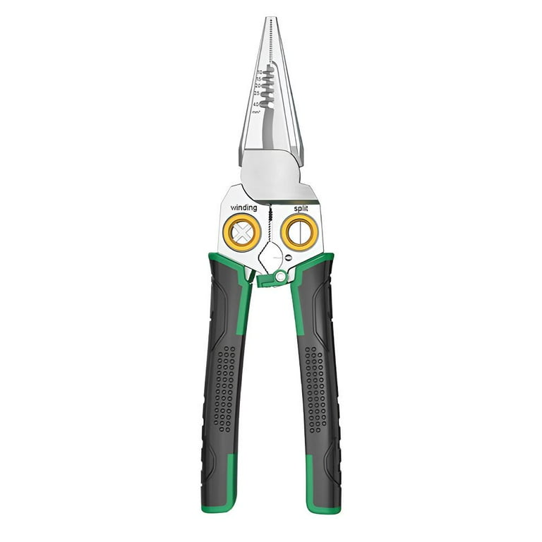 SSKFHGI Wire Strippers with Electricity Measurement Function Multifunctional Wire Stripping Pliers for Cutting and Pulling Wires Cable Scissors for Scraping and Pressing Wires with Voltage Test