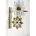 thumbnail image 2 of 11.5-Inch Metal & Brown Wood Flower Arrow – Decorative Wall Accent, 2 of 2
