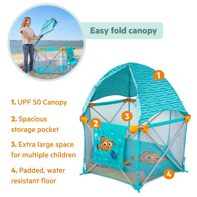 NEMO Disney Baby Finding Nemo Pop 'N Play Deluxe Portable Playard by