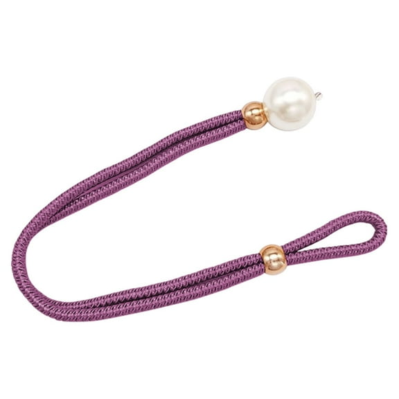 Curtain Tiebacks Faux Pearl Beaded Drapery Holdbacks Durable Tie Backs Drapery Holdbacks Holder Buckles Holdbacks for Window Curtain Panels, Drapes, Home Decor, 21.65x1.57"