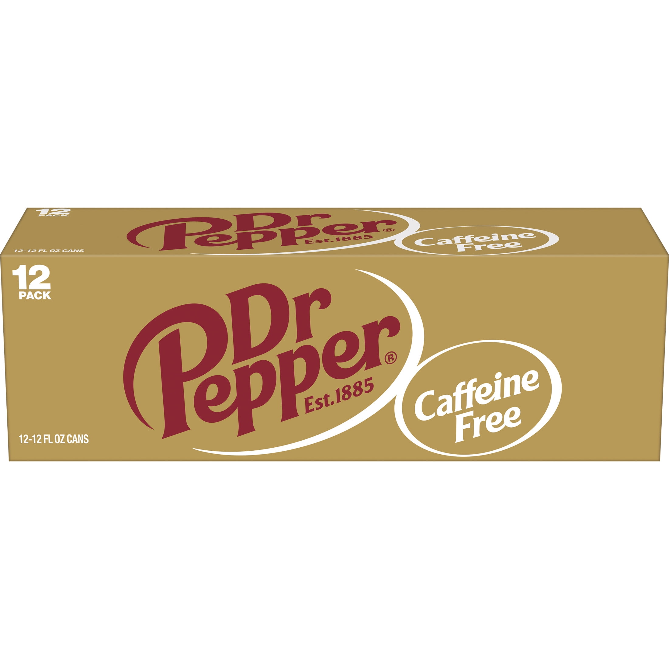 Dr Pepper Caffeine Free Soda Pop, 12 fl oz, 12 Pack Cans