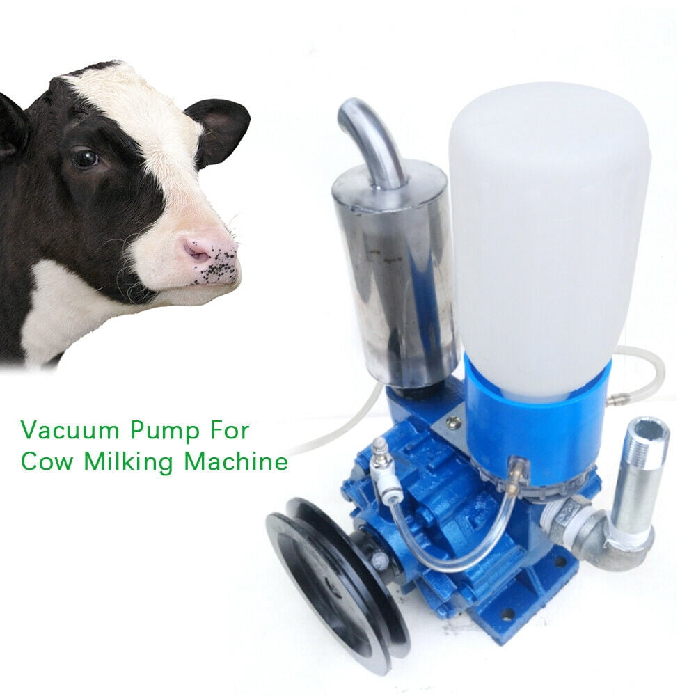 Fichiouy Electric Milking Machine Barrel Cow Milker Portable Vacuum Pump Bucket 1440 r/min 110V