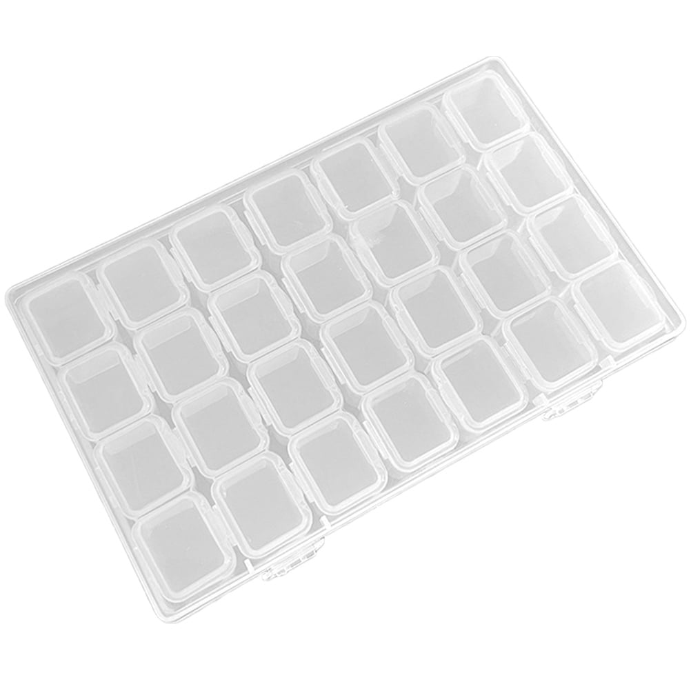 Transparent Jewelry Box Plastic Jewelry Organizer Storage Case Earrings