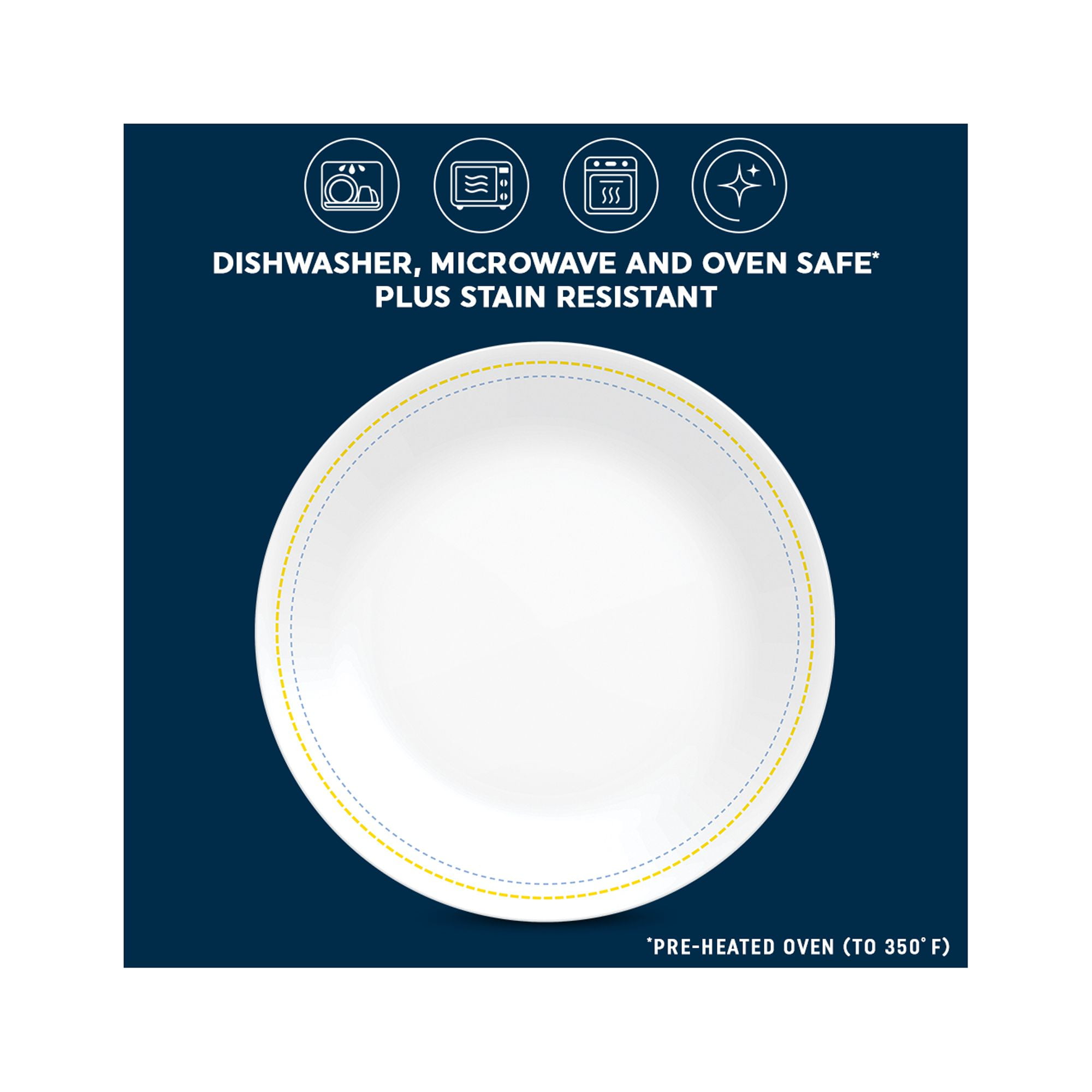Corelle Amelia 8.5" Glass Salad Plate