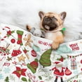 thumbnail image 3 of Rocae Snowflakes Santa Claus for Pet Blanket Dog Blanket Cat Blanket Soft Sleep for Small Medium Pet-Medium, 3 of 8