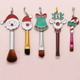 thumbnail image 4 of 5PCS Christmas Makeup Brush Set Cute Portable Mini Cosmetic Brush Makeup Tool, 4 of 6