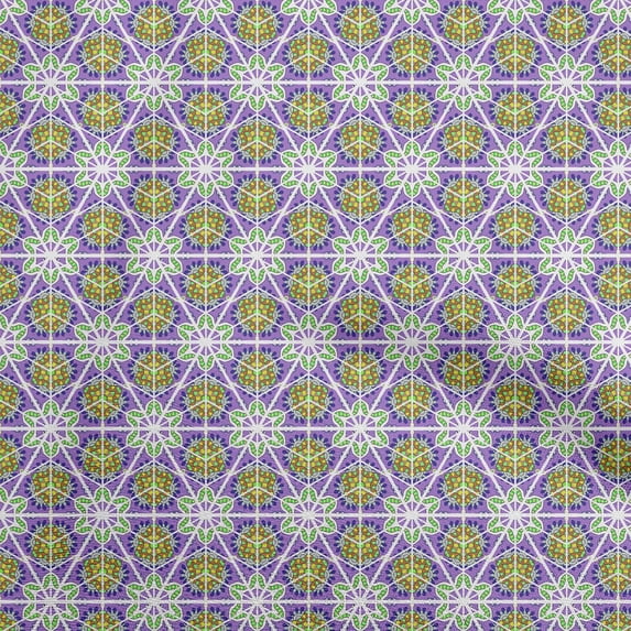 oneOone Cotton Cambric Purple Fabric African Sewing Fabric By The Yard Printed Diy Clothing Sewing Supplies 56 Inch Wide